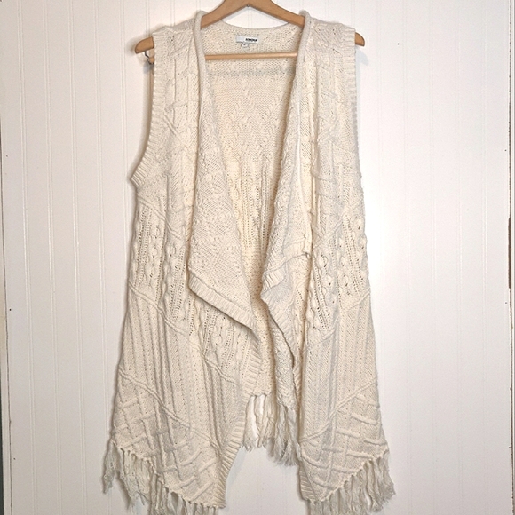 Cotton Blend Knitted Vest XL - Picture 1 of 8